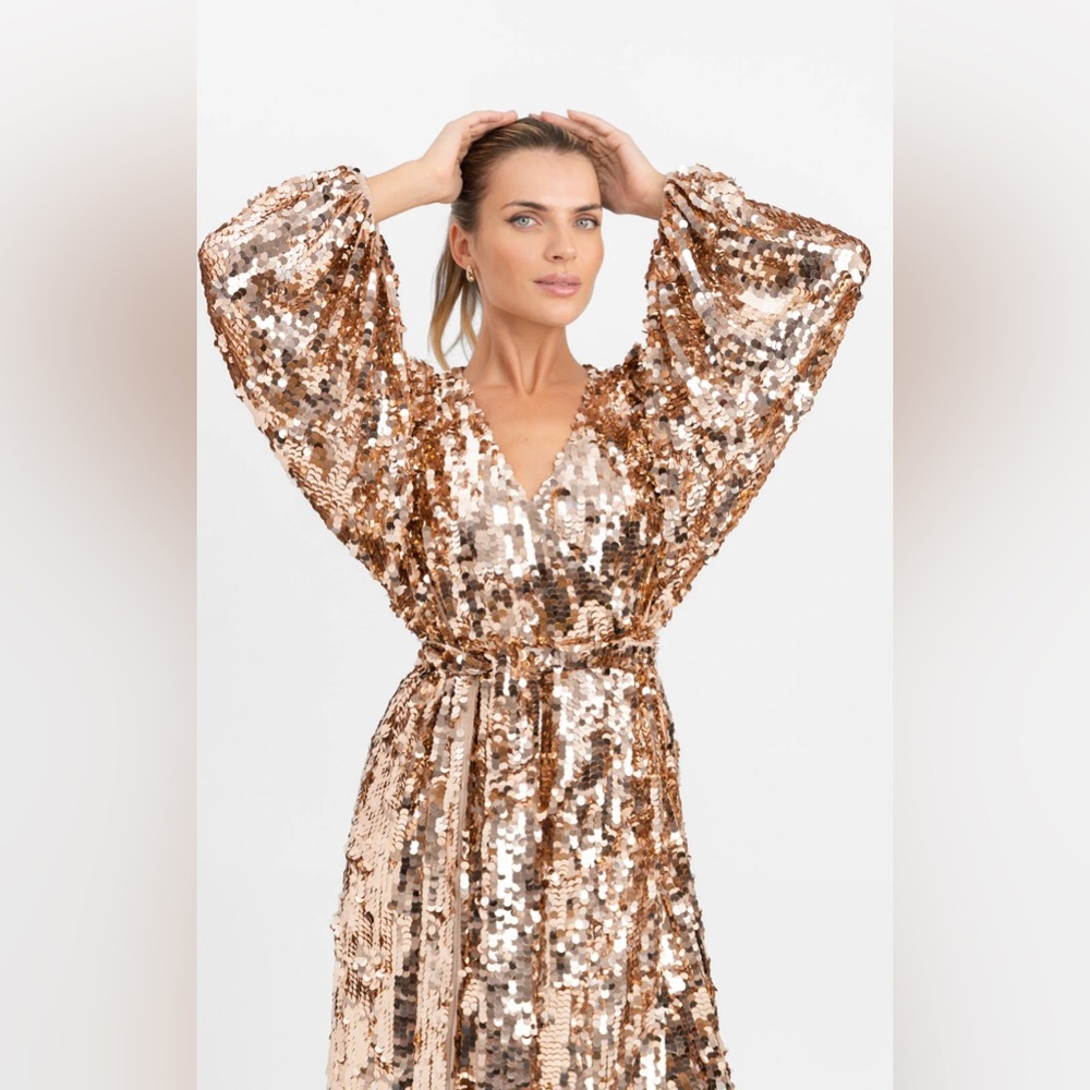 ASOS Edition Gold Sequin Blazer
